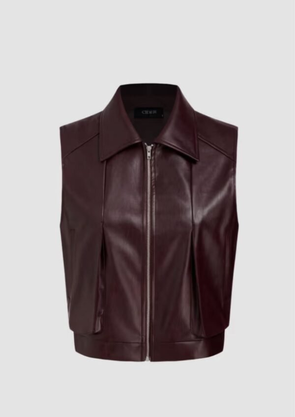 Half sleeve ladies jacket Bombar elastic purple collor